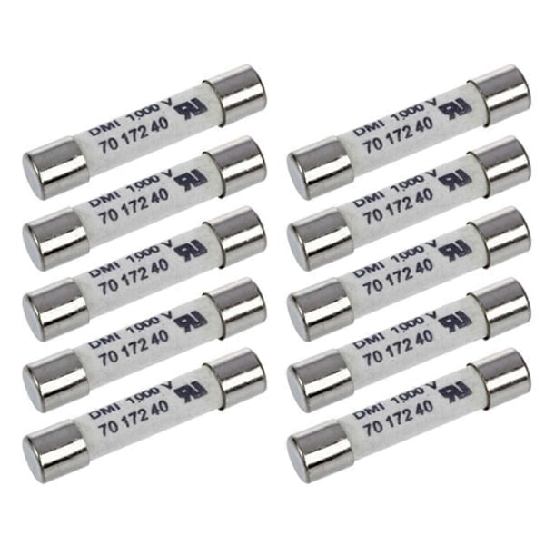 1000V 500MA 10 stk. 6,3X32mm Multifunktionel Praktisk Bærbar Hvid Keramisk Sikring til Multimeter