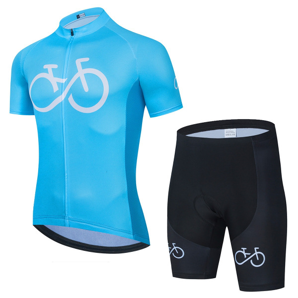2022 Nytt sykkelsett sykkeluniform sommersykkeltrøyesett landeveissykkeldrakter MTB sykkelklær Pustende sykkelklær Auburn Asian Size -XXL