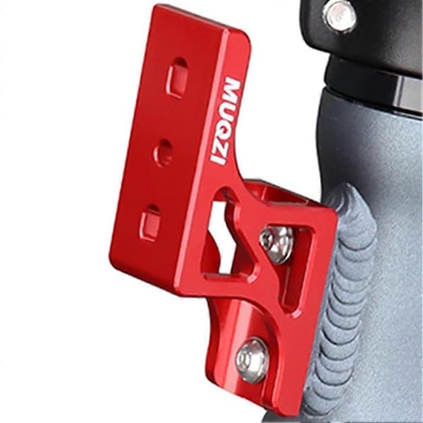MUQZI Foldecykel Fronttaskeholder Adapter til Brompton DAHON Bagagebærer Riser Cykelmonteringsholder Red