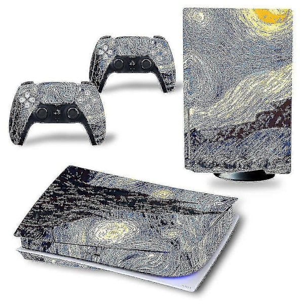 PS5 Klistremerker Vinyl Skin Dekaler Dekorasjon For Playstation 5 Konsollkontroller Jz
