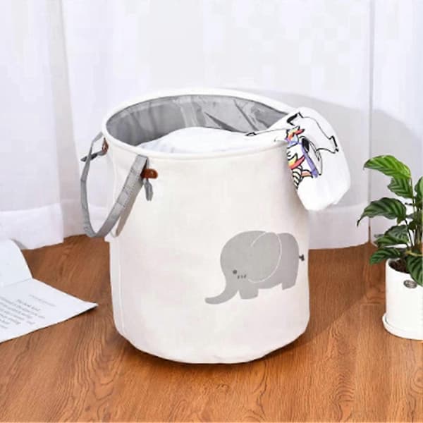 Vikbar Tvättkorg, för Studenthem, Baby Elefant