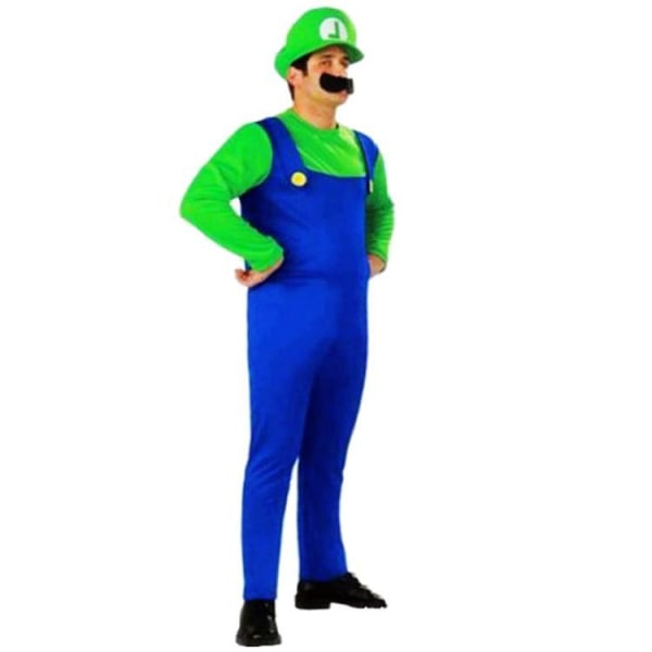 Halloween maskeraddräkter för vuxna och barn Super Mario Mario kostymer green aldult L