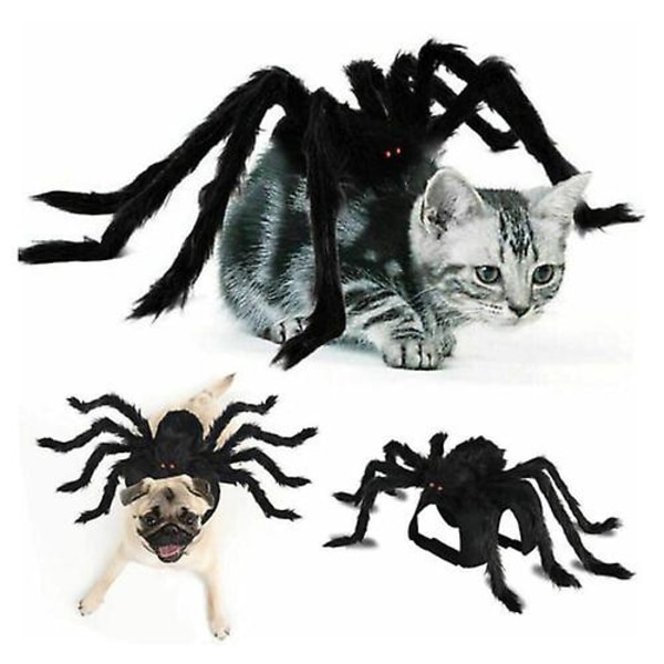Hunde Halloween kostumer- Edderkop kostume til Halloween fest, til  mellemstore små hunde katte hvalpe S 92a5 | S | Fyndiq