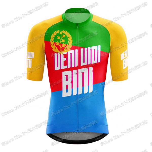 Team Eritrea 2023 Cyklingstrøje Sæt Sommer Cykeltøj Mænd Landevejscykel Trøjer Dragt Cykel Bib Shorts MTB Kørsel Uniform 11 3XL