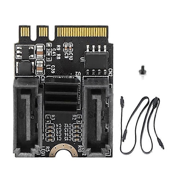 M2 till SATA3.0 Expansionskort KEY A + E WIFI M.2 till SATA Hårddiskadapterkort Utan Drivrutinsinstallation