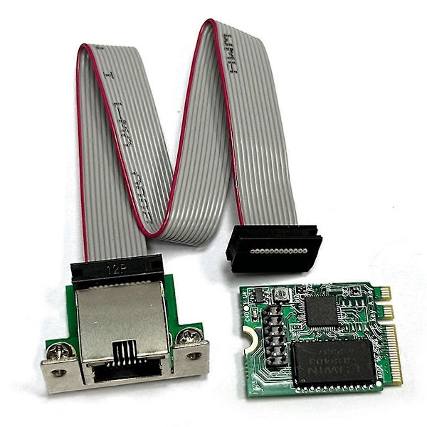 M.2 A+E KEY 2.5G Ethernet LAN-kort RTL8125B Industriell Kontroll Nätverkskort M.2 Gigabit Ethernet Nät
