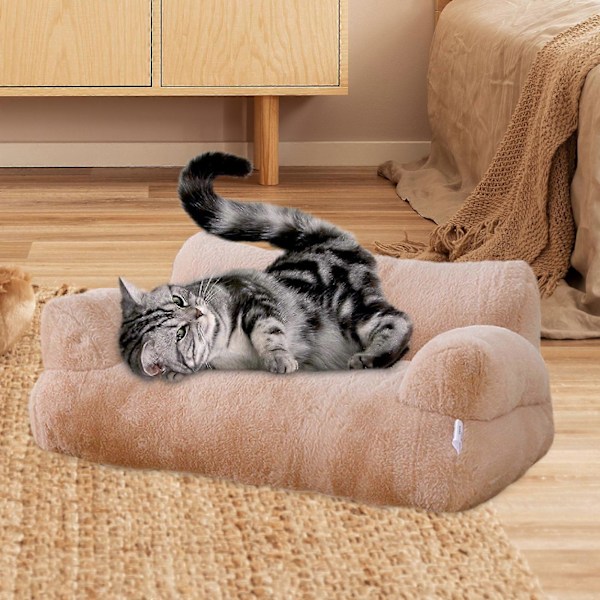 Kattsoffa Djursoffa Djursoffsäng Halkfri Botten, Bekväm, Slitstark Kattsäng Mini Hundsoffa för Katter Hundar