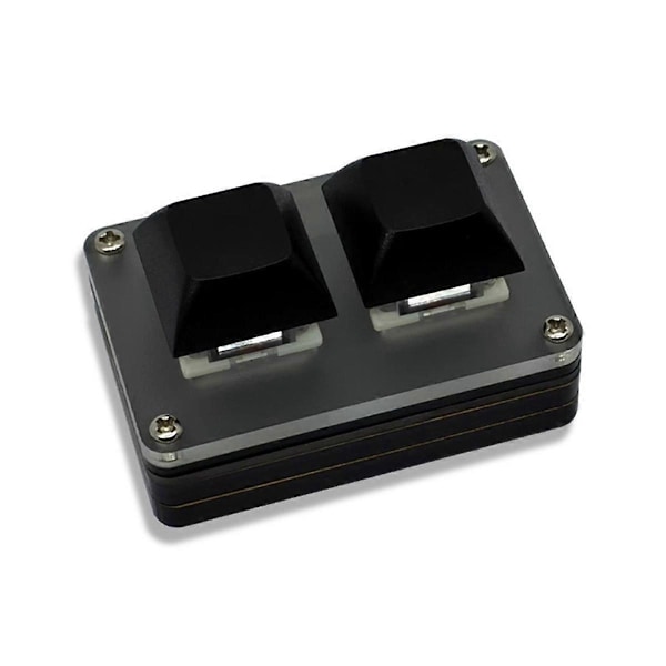 2-Tasters Mini Tastatur Kopier & Sæt Ind Programmerbar Brugerdefineret OSU Gaming Mekanisk Tastatur med RGB Lys
