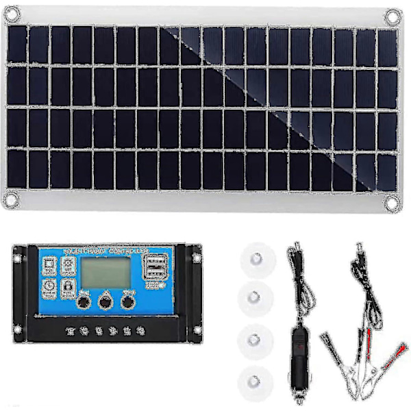 300w 12v Solpanel Kit Batterioplader 300 Watt 12 Volt Off Grid System Med 10a-60a Controller