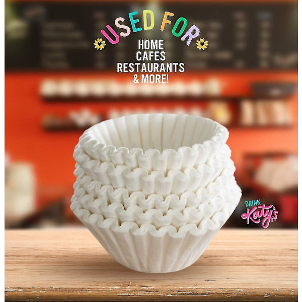 100 stk Ekstra Store Kaffefiltre (13 tommer x 5 tommer) Premium, Store, Høye Filtre for 1,5 til 3 Gallons