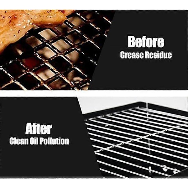 Grillborste, Grillborste Grilltillbehör Grillredskap Rostfria Borst, 360 Rengöring Grillborste, Snabbt och Effektivt