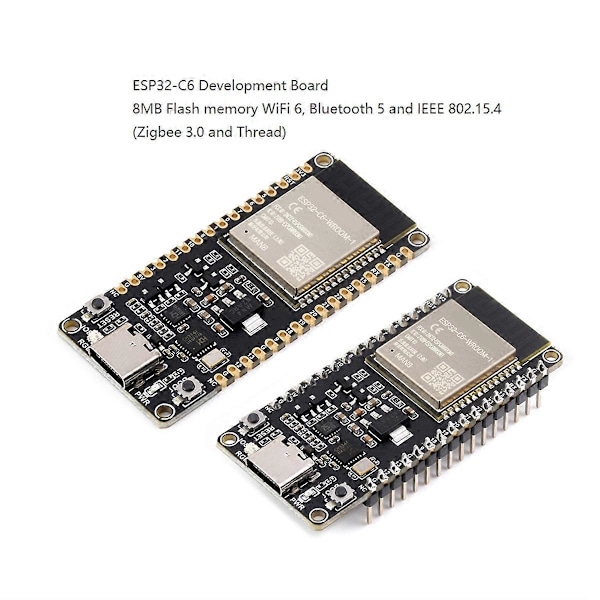 ESP32-C6 Udviklingskort WiFi6 Bluetooth 5 Zigbee Thread 160MHz Single Core Processor ESP32-C6-WRO