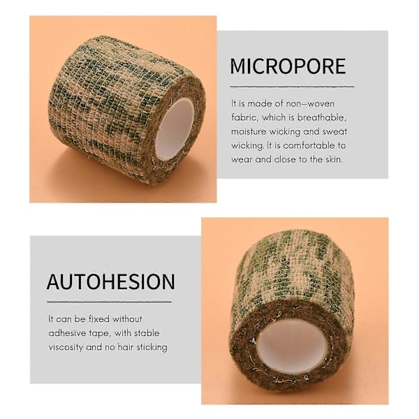 Utomhus Cykling Camo Wrap Jakt Kamouflage Stealth Tejp Camo 2