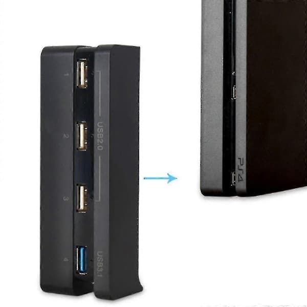 Ps4 Gaming Konsol Hub, 4 Usb Port Hub Til Ps4, Usb 3.1