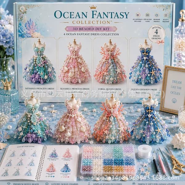 3D Perle Dyre- og Fantasy DIY-kollektion B