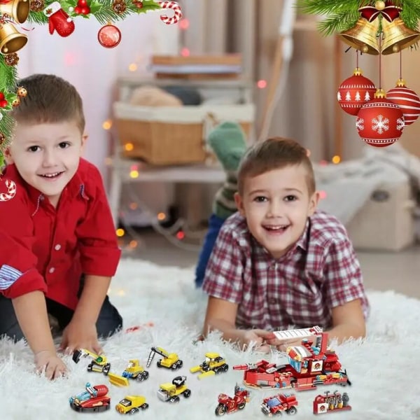 Jule-adventskalender 2023 Havdyrteknik Blokke Legetøj Blindkasse 24 dages nedtælling Overraskelsesgaver til børn Drenge Piger animals