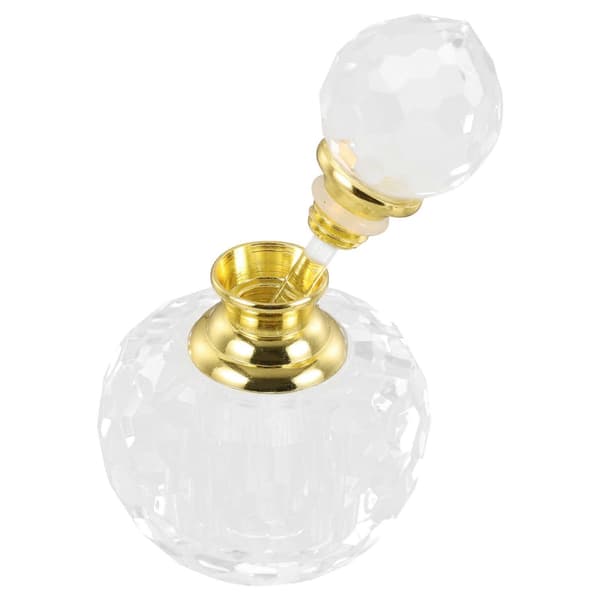 Mini Parfymflaska Kristall Tom Flaska för Förvaring 1 ml Transparent