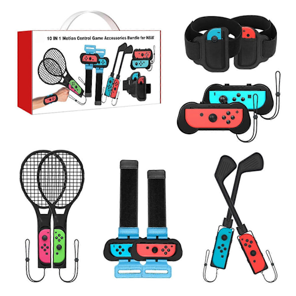 1 SETT Switch Sportstilbehør for Nintendo Switch & OLED-spill Golf Super Rush