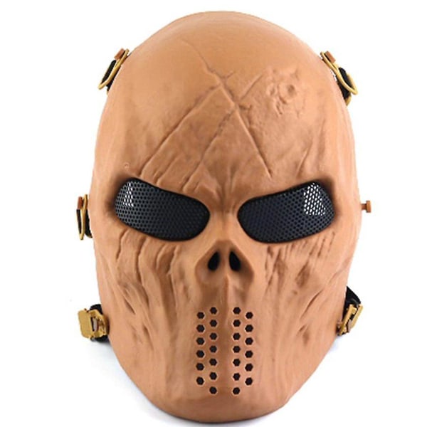 Halloween Chief Skull Mask Cs Varusteet Taktiset naamarit Ratsastus koko kasvot Armeijan ulkotaistelujuhlakoristeet Joululahja H