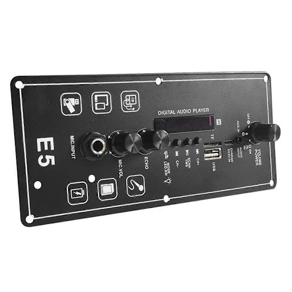 Bluetooth Audio 15W Forstærkerkort med FM BT Audio Bærbar Højttaler 5V Karaoke Effektforstærker Boa