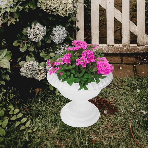 Bryllupsblomstbeholder Hvit Plastpotte for oppbevaring 4 stk