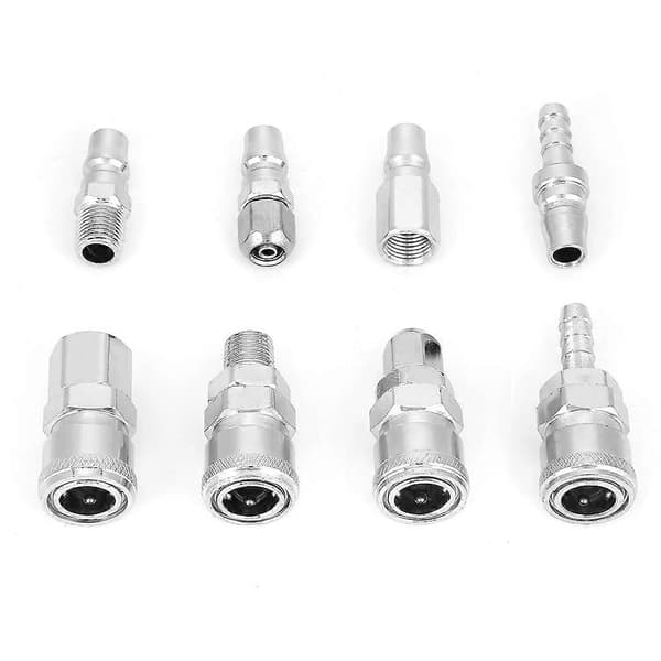 3/8 tommer Pneumatiske Hurtigkoblinger Socket Connector Sæt til Luftkompressor Slange 8 Stykker
