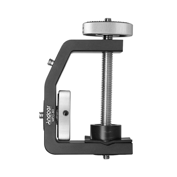 Andoer MFC-60 Kraftig Fotograferingsbordsklämma Multifunktionell C-formad Klämma Fönsterglas Cla