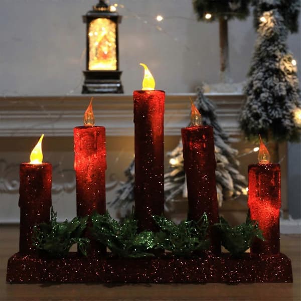 Elektrisk julelys, lysende LED-natlampe, ornamenter