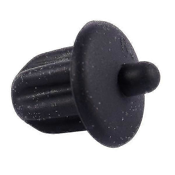 10x Musta Kumi 6.35mm Audiojakki PC DVD Mikrofoniliitin Pölysuoja