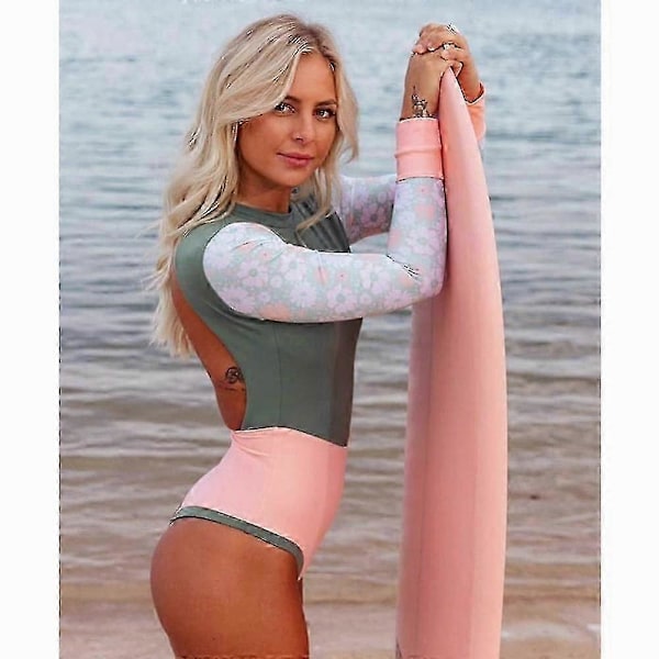 2023 Ny Sexy Ettdelt BadeDrakt Push Up BadeTøy Kvinner Monokini Lange Ermer BadeDrakt BadeDrakt Kvinner Sommer Strandklær 2024 Ny Eksplosjon