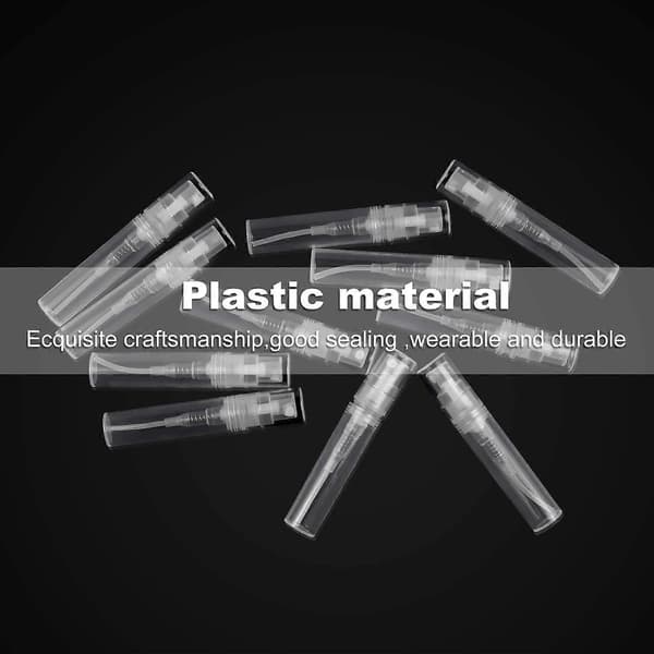 50 stk. Parfyme Atomizer, Klar Plastflaske Bærbar Duftflaske - 3ml