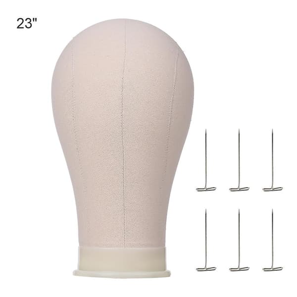 Canvas Blokkhode Mannekeng Hode Parykk Display Styling Hode Mannekin Canvas Hode