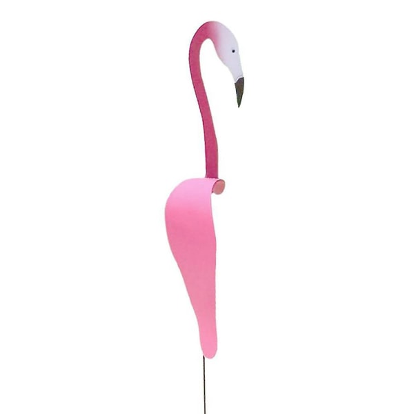 Swirl Bird Rosa Flamingo Dynamisk Fågel Svag trädgårdsbris Fågel Vindkonstdekorationer för uteplats Yard Utomhusdamm Poolfontän Light pink