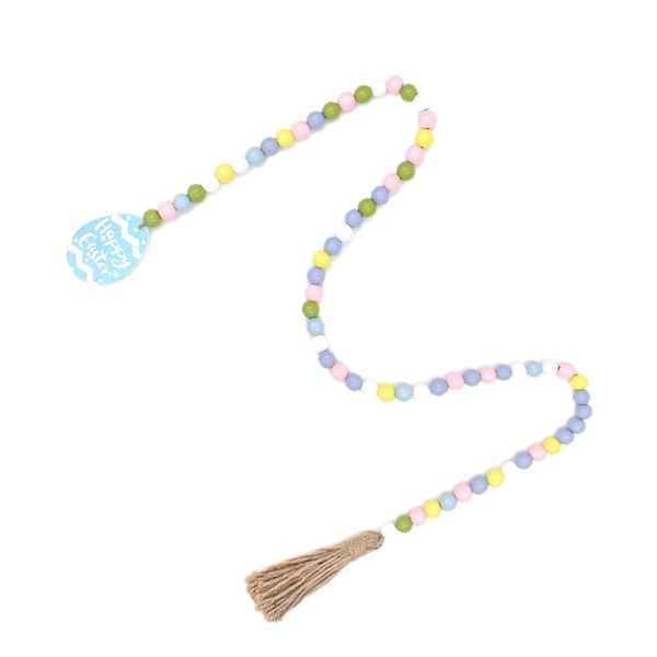 Påske Treperlekrans Gårdshus Rustikk Vårperler Krans Bønn Boho Perler Trappetrinn Tilbehør for Påske Hjemmeinnredning