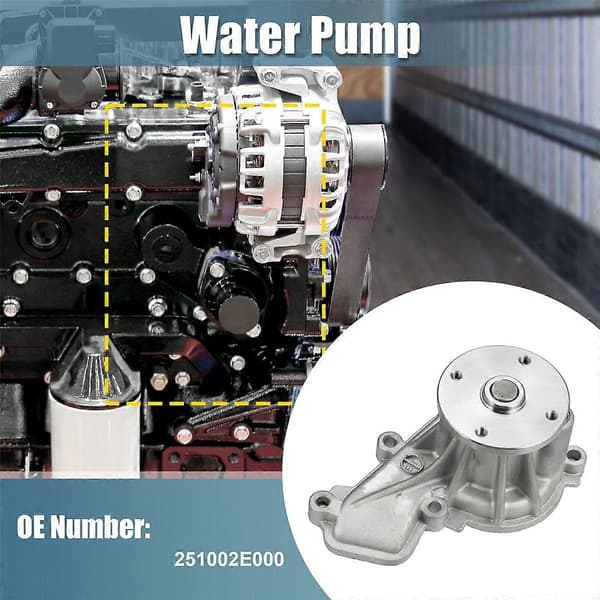 251002E000 Kylvattenpump Kylvattenpumpenhet Motortillbehör för 251002E005