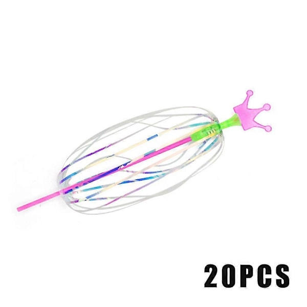 Monipuolinen Magic Flashing Twisted Bubble Wand -valolelu, pyörivä sateenkaarikuplapallolelu