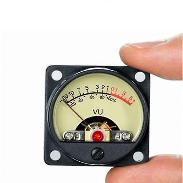 Bluelans Høypresisjons Abs Audio Panel Vu Amperemeter Db Strøm Utslipp Flat Meter Header