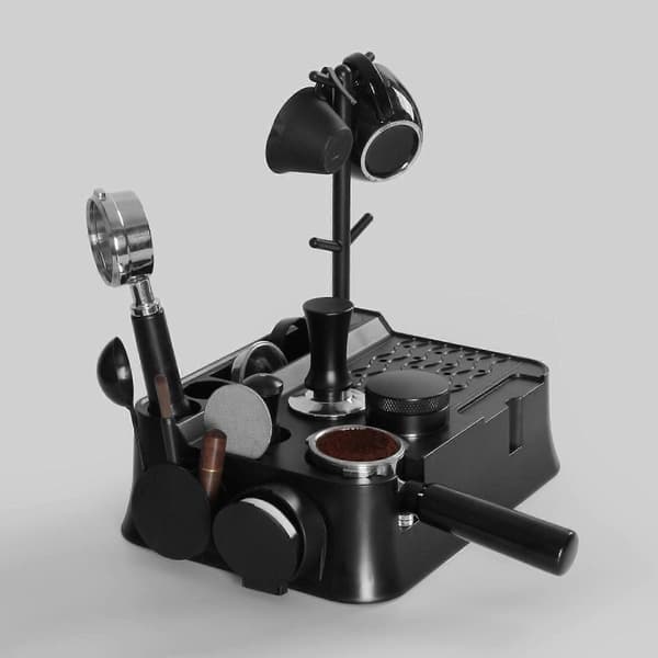 Espresso Knock Box Multifunksjonell Espresso Tamping Stasjon Benkeplate Hjemmebar