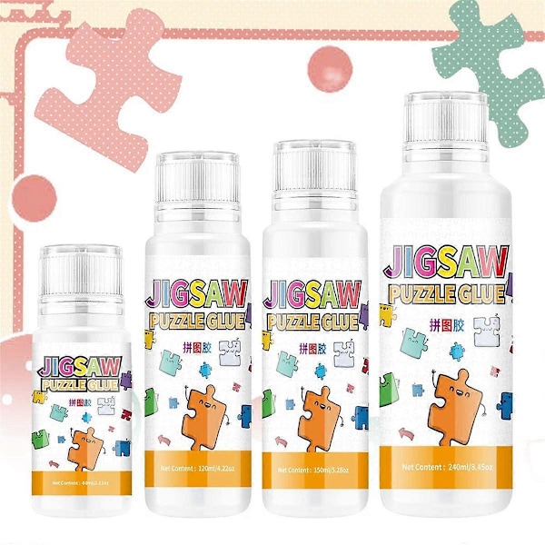Pussellim, 150ML Pussellim med svampspets, Icke-toxisk och Snabbtorkande Pusselskydd