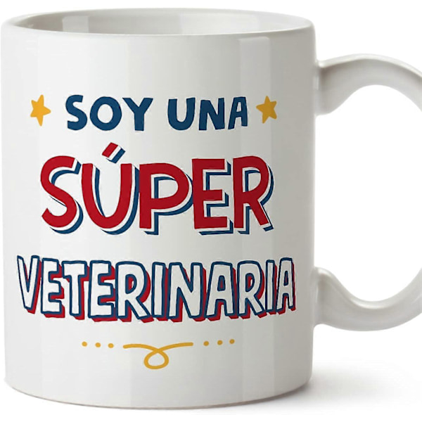 Veterinær Kvinne Krus på Spansk Soy Sper Morsom Gave til Kolleger Keramisk 11oz Krus