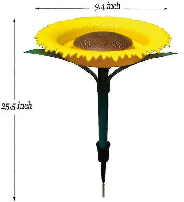 Havedekoration Solsikke Fuglefoder Blomst Formet Fuglefoderbakke Hy