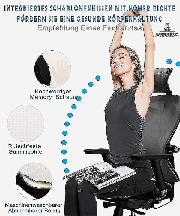 Zk-ortopædisk Siddepude, Memory Foam Siddepude, Til Ergonomisk Hæmoride Siddepude