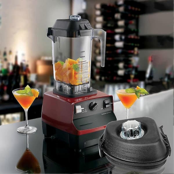 2 stk. blenderlåg til Vitamix Advance-beholdere 48Oz & 32Oz - Erstatningsblenderlåg til Vitamix Quiet One, VM0145 Black
