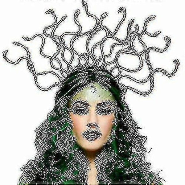 Mytisk Medusa Hårbøyle Gresk Gudinne Kostyme Slange Hodeplagg