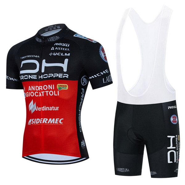 Team Androni Giocattoli Cykelsmæksæt MTB Jersey Cykeltøj Sommer Road Bike Shirt Herre Short Maillot Ropa Ciclismo Suit White L