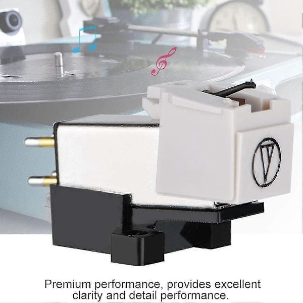 Vinyl Platespiller Headshell Pickup Head Mount Med Elliptisk Platespiller Stylus Nål