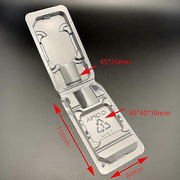 10 stk. CPU Clamshell Tray Box AMD Case Holder Beskyttelse For AMD Am2 Am3 Fm1 Fm2