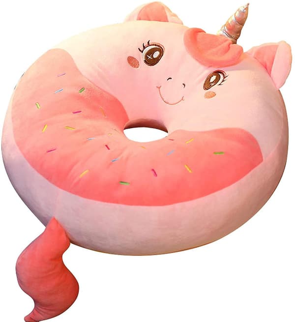 Pink Farve Sød Donut-formet Pude