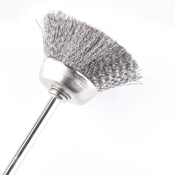 30 st Trådborstar 3mm Skaft Tar Bort Grater Rost Metall Icke-metall Ytpolering Avrostning