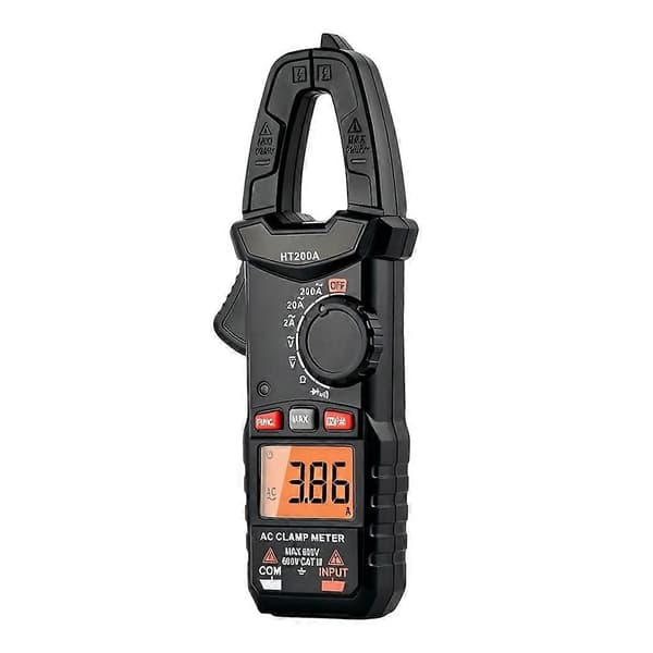 Digital Tangamperemeter AC DC Strøm Spændingstester Multimeter til HVAC Bilindustri Elektrisk Vedligeholdelse HT200A Tester